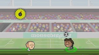 Sports Heads Football BrowserFlash  Gameplay  No Commentary [upl. by Ayahc]