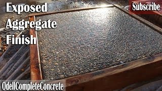 How to get a Exposed Aggregate Finish on Concrete [upl. by Blus]