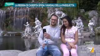 La Reggia di Caserta sfida i vandali della Pasquetta [upl. by Katee]