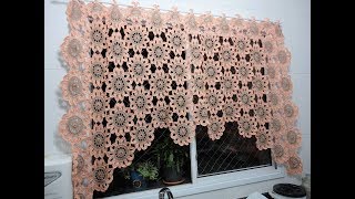 CORTINAS A CROCHET MUY FÁCIL DE HACER [upl. by Anelas938]