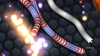 Slither io  Crazy Games  GamePlay 1 [upl. by Kellina]