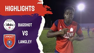 MATCH HIGHLIGHTS  Langley FC vs Bagshot FC  09082022 [upl. by Nnairak461]