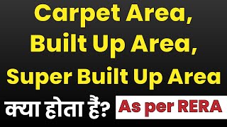 Carpet Area  Built Up Area Super Built up Area as per RERA  Reinforce  Civil Engineers Training [upl. by Aneral]