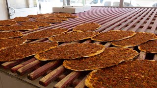 Amazing Turkish Lahmacun  Turkish Street Foods [upl. by Irahk]