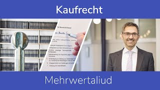 Kaufrecht Mehrwertaliud [upl. by Sinylg]