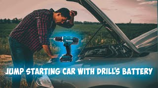 Jump Starting Your Car Using a Drill Battery  Does it Really Work [upl. by Amabil730]