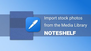 Howto Import Images from Media Library into Noteshelf  Noteshelf Android  Tips and Tricks [upl. by Leirda]