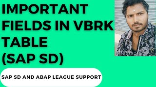 Important fields in VBRK table SAP SD [upl. by Floris]