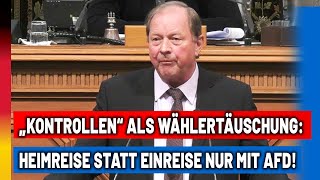 quotGrenzkontrollenquot als Wählertäuschung Heimreise statt Einreise nur mit der AfD [upl. by Christyna]