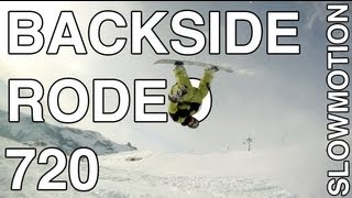 Snowboard Backside Rodeo 720  GoPro2 HD amp Twixtor [upl. by Korwun]