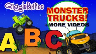 Monster Truck ABCs  Learn the ABCs amp More Monster Trucks for Kids [upl. by Mcnair]