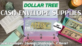 DOLLAR TREE Cash Envelope Supplies  DIYs  Cash Envelopes  Savings Challenges  Budget Friendly [upl. by Draner]