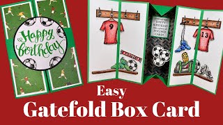 How to Make a EASY Gatefold Box Card [upl. by Latin]