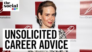 Sarah Paulson calls out actor on ‘Smartless’  The Social [upl. by Htomit]