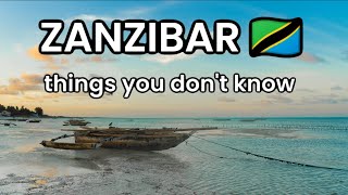 Things you DIDNT know about ZANZIBAR Tanzania [upl. by Regnig]