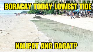 BORACAY TODAY  SUPER LOW TIDE [upl. by Alieka]