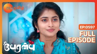 Shanmati தன் காதலை Karthik கூறுகிறாள்  Peranbu  Full Ep 597  VijayVaishnavi  Zee Tamil [upl. by Irrep]