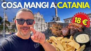 COSA MANGI A CATANIA CON 18€ SICILIA STREET FOOD TIPICO  Vincenzo Troisio [upl. by Olwen]