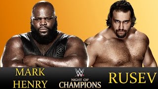 WWE Night of Champions 2014  Mark Henry vs Rusev  WWE 2K14 [upl. by Onateag996]