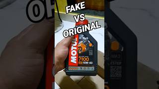 ORIGINAL or FAKE 😰⁉️ Motul Engine Oil 🤬 motul original shorts [upl. by Nahtanaj521]