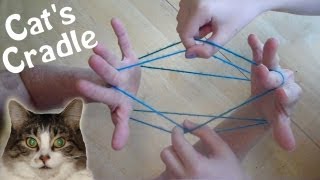 How to do Cats Cradle EASY Step by step with string [upl. by Narot293]