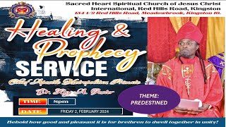 PREDESTINED  PROPHECY HEALING AND DELIVERANCE SERVICE  PART 1 [upl. by Ilagam]