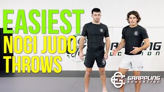 5 Easiest NoGi Judo Takedowns for BJJ w Keller LockeSodhi and Rhys Allan [upl. by Venetis]