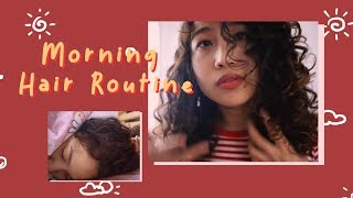 Morning hair routine เซ็ทผมหยิกในทุกๆเช้า [upl. by Lunt]