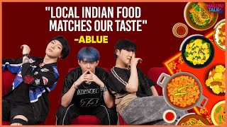 Kpop idols try popular street food in India with ABLUE  WinL Seongsoo YOU  Mukbang [upl. by Oap]