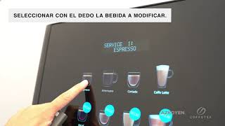 AZKOYEN CONFIGURACION SERVICIOS DE CAFE [upl. by Grimbald]