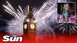 LIVE New Years Eve fireworks and celebrations take place across the world [upl. by Ulu]