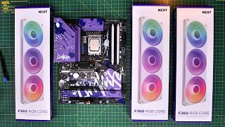 How to wire NZXT F Series RGB Core single frame fans F360 RGB Core fans [upl. by Temp]