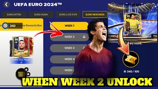 WHEN EURO REWARDS WEEK 2 UNLOCK  EURO REWARDS QUESTS  HOW TO USE JOURNEY POINT IN FC MOBILE [upl. by Hamner]