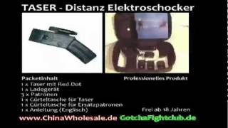 Taser  Distanz Elektroschocker Vorführung [upl. by Nnyluqcaj]