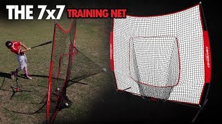 PowerNet Baseball and Softball Practice Net 7 x 7 with bow frame [upl. by Miguelita]