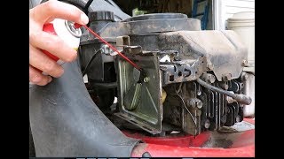 When your mower wont start How to clean the carburetor on 5HP Briggs and Stratton engine [upl. by Fairlie25]