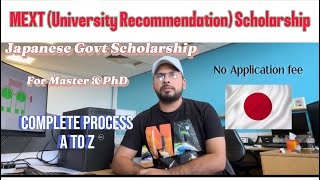 MEXT University Recommendation ScholarshipJapanese Govt ScholarshipHindiUrdu Awais Vlogs [upl. by Sofko15]