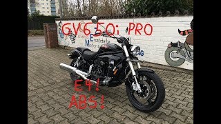 Hyosung GV 650i Pro ABS E4   The only one in Germany   Walkaround Details [upl. by Nymsaj]