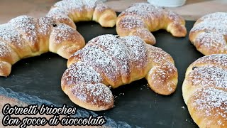 CORNETTI BRIOCHES ALLARANCIA CON GOCCE DI CIOCCOLATO [upl. by Postman]