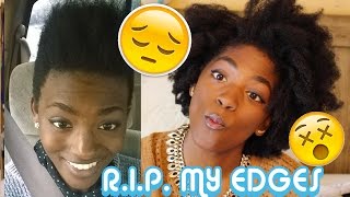 NATURAL HAIR HORROR STORY  THE TIME WHEN MY EDGES WERE LITERALLY SNATCHED NO REALLY [upl. by Yenar]