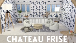 CHATEAU FRISE 7 BEDROOM HAMPTONS STYLE Part 2  Sims 4  CC SPEED BUILD  CC List [upl. by Gujral]