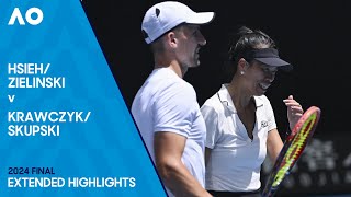 ZielinskiHsieh v SkupskiKrawczyk Extended Highlights  Australian Open 2024 Final [upl. by Nora]