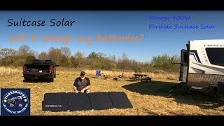 Renogy 400 Watt Portable Solar Suitcase Test amp Review [upl. by Kerat368]