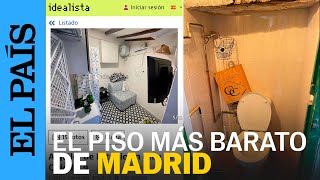 Visita al piso de alquiler más barato de Madrid 400 euros por 6 metros cuadrados  EL PAÍS [upl. by Rekrap]