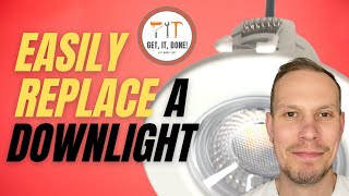 Downlights  How to Easily Replace fixed LED Downlight [upl. by Ruttger]