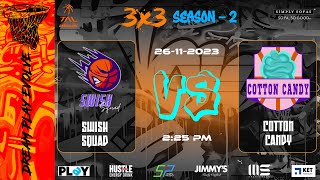 TAL Basketball 3x3  Bangalore  S2  Swish Squad vs Cotton Candy  MD 2 251123 [upl. by Brittni]