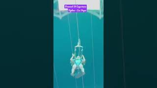 Fremont St Experience Zipline  Las Vegas [upl. by Akers]