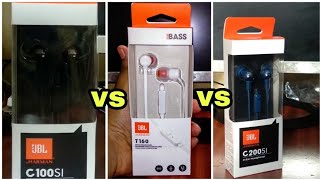 JBL C200SI vs JBL C100SI vs JBL t160 Massive Comparison 🔥🔥Which Is Better For You🔥 [upl. by Aileduab293]