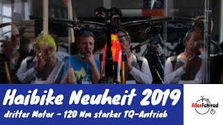 Haibike ab 2019 mit drittem Antriebssystem  120 Nm Drehmoment  Vollintegration  Alles Fahrrad 53 [upl. by Aninat]