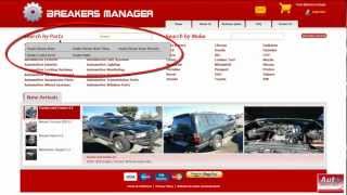 Free New and used car parts online sale software and Breaker Yard Management Part1 [upl. by Bart]